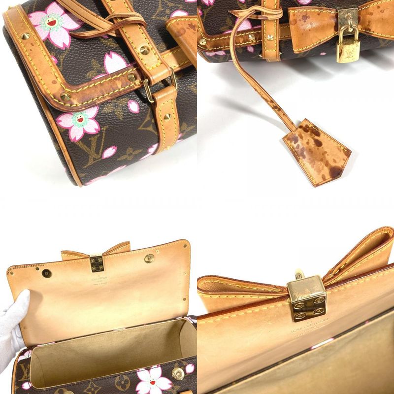 Louis Vuitton Handbag Papillon Monogram Cherry Canvas Brown