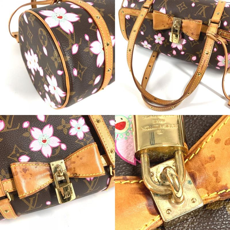 Louis Vuitton Handbag Papillon Monogram Cherry Canvas Brown
