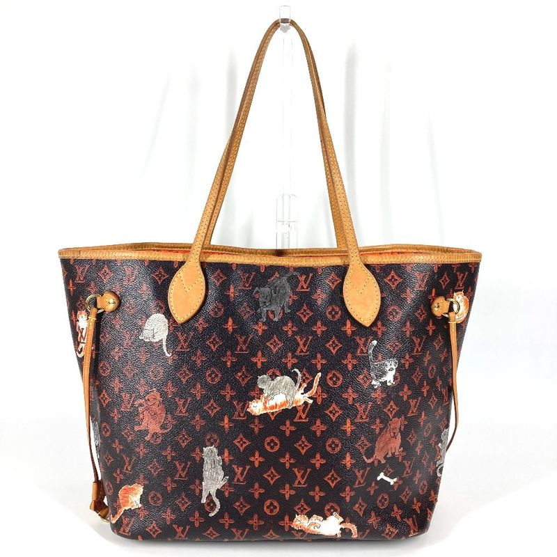 Louis Vuitton Tote Neverfull MM Monogram Canvas Brown