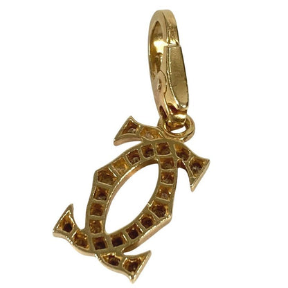 Cartier Charm Diamond 2C Logo Gold