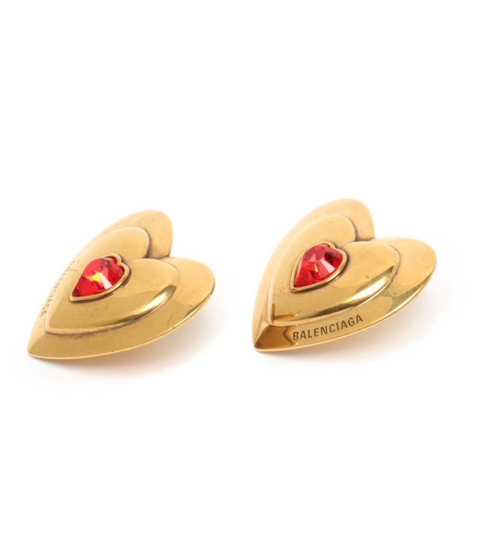 Balenciaga Earrings Motif Gold