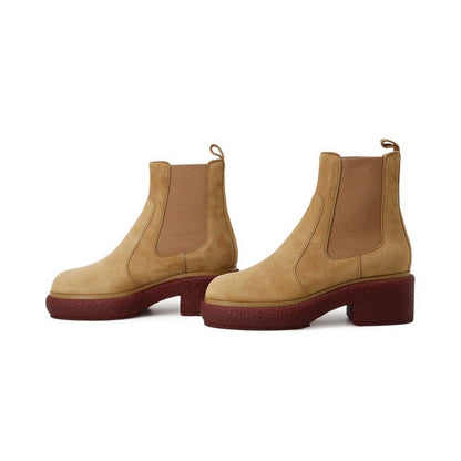Hermes Boots Forever Side Gore Suede 38 Shoes
