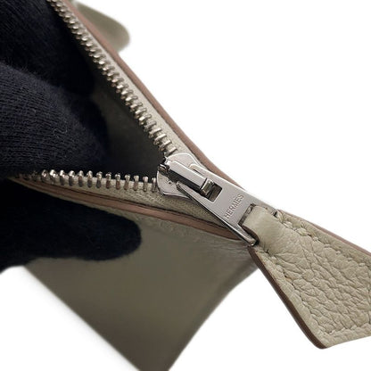 Hermes Clutch Cabas Vertiges 24 Tourtier Legree Silver Togo Tourtier-legre