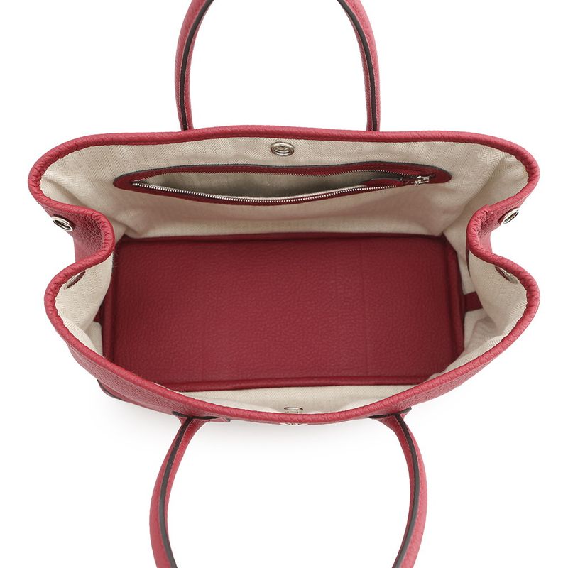 Hermes Tote Garden Party TPM Ruby Silver Negonda