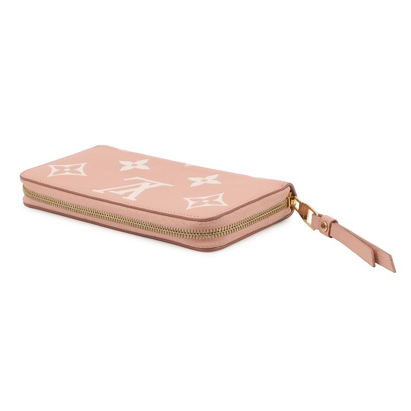 Louis Vuitton Wallet Bicolor Monogram Empreinte Zippy Rose Trianon Cles -mu