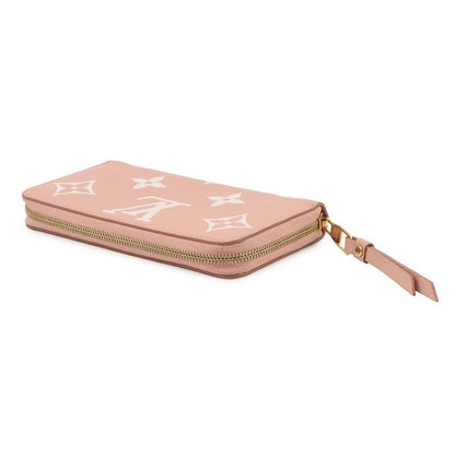 Louis Vuitton Wallet Bicolor Monogram Empreinte Zippy Rose Trianon Cles -mu