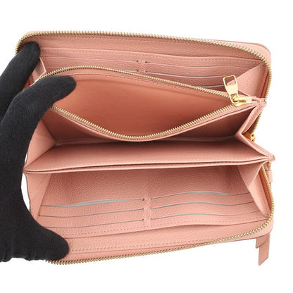Louis Vuitton Wallet Bicolor Monogram Empreinte Zippy Rose Trianon Cles -mu