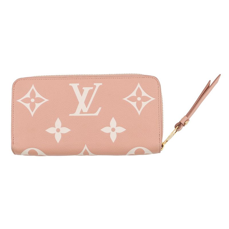 Louis Vuitton Wallet Bicolor Monogram Empreinte Zippy Rose Trianon Cles -mu
