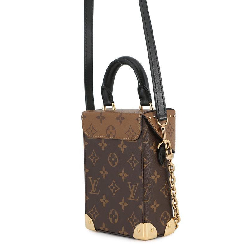 Louis Vuitton Shoulder Bag Monogram Reverse Camera Box 2-Way Noir Black