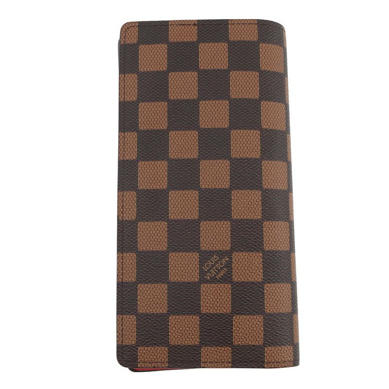 Louis Vuitton Wallet Damier Friendship Canvas Portefeuille Brother Brown Red