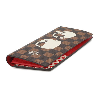 Louis Vuitton Wallet Damier Friendship Canvas Portefeuille Brother Brown Red