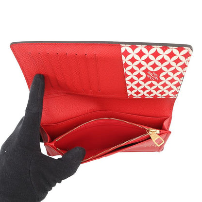 Louis Vuitton Wallet Damier Friendship Canvas Portefeuille Brother Brown Red