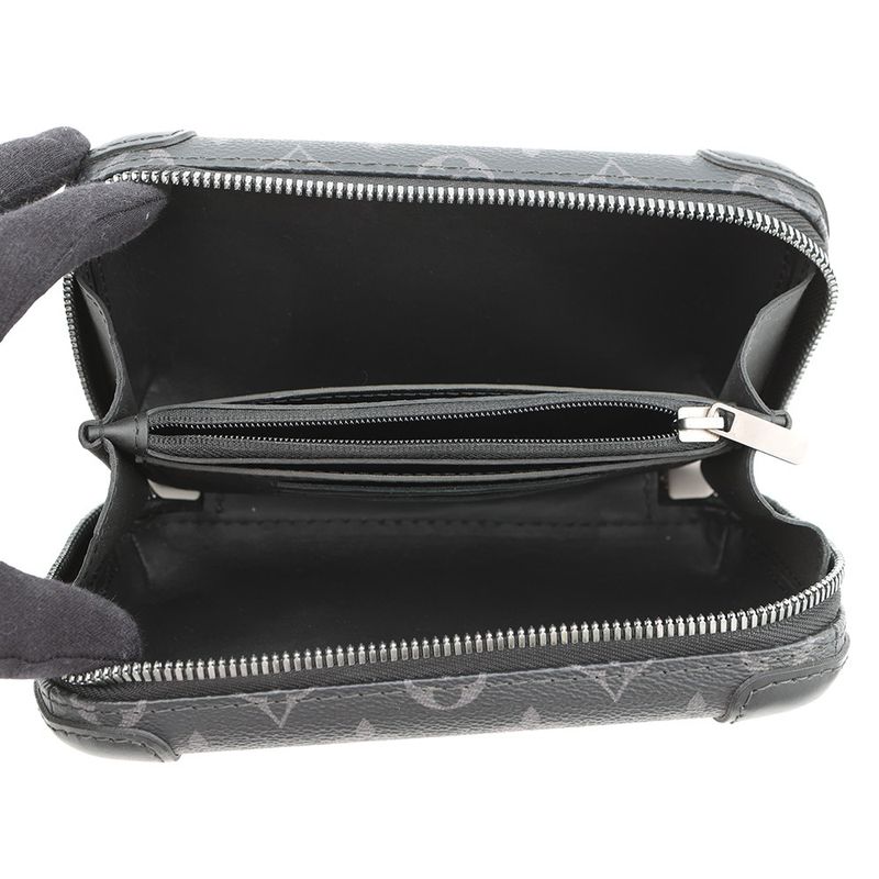 Louis Vuitton Shoulder Bag Monogram Eclipse Horizon Clutch 2-Way Noir Black