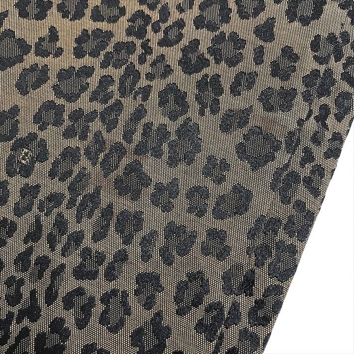 Fendi Leopard All Over Pattern Cotton Casual Pants Brown