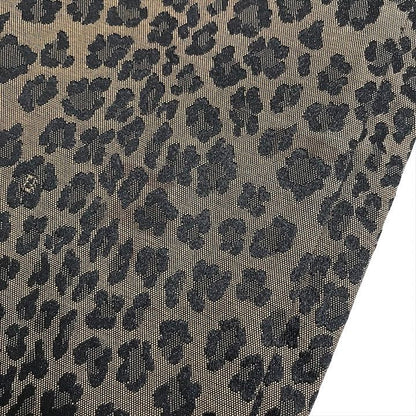 Fendi Leopard All Over Pattern Cotton Casual Pants Brown