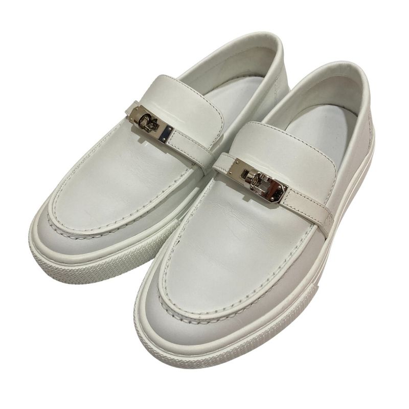 Hermes Game Kelly Slip on Sneakers 36 White