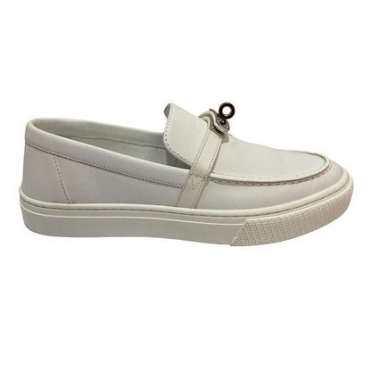 Hermes Game Kelly Slip on Sneakers 36 White