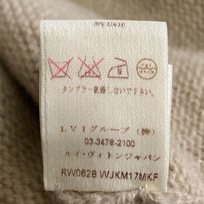Louis Vuitton Mock Neck Cashmere Knit Sweater M Beige