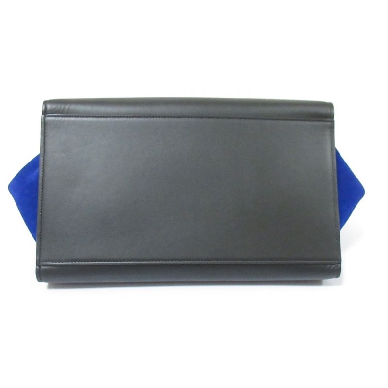 Celine Trapeze Handbag Black Brown Blue