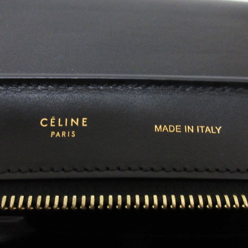 Celine Trapeze Handbag Black Brown Blue