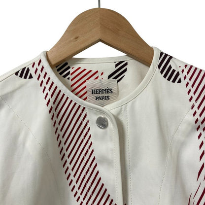 Hermes Coaching Remix Print Cotton Jacket 34