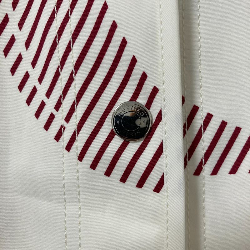 Hermes Coaching Remix Print Cotton Jacket 34