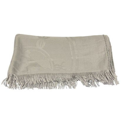Hermes New Bliss Cashmere Silk Shawl Greenage Gray