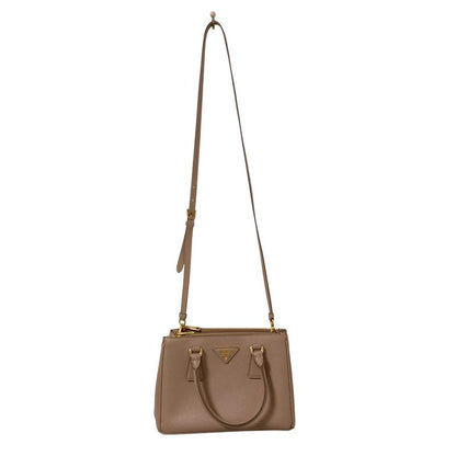Prada Galleria Sapphia Leather Small 2-Way Shoulder Bag Light