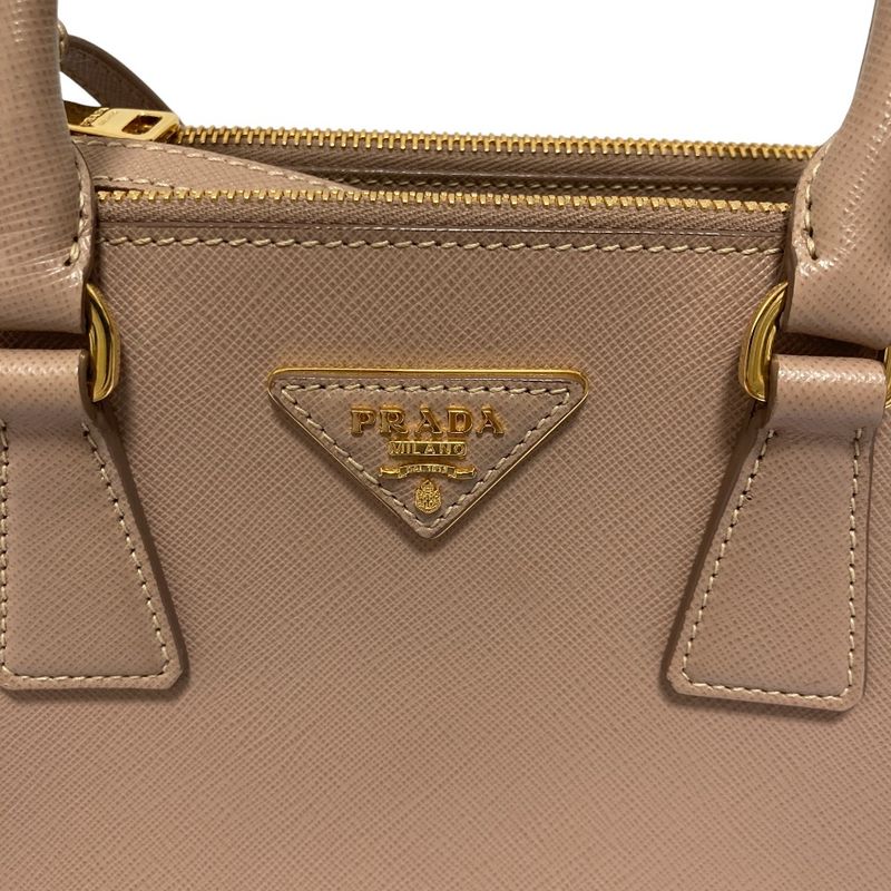 Prada Galleria Sapphia Leather Small 2-Way Shoulder Bag Light