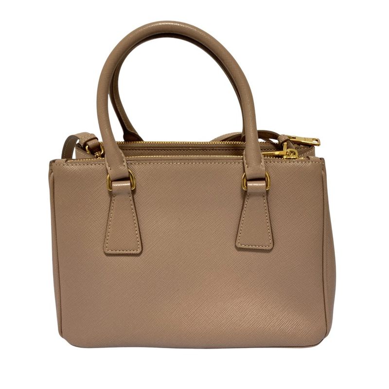 Prada Galleria Sapphia Leather Small 2-Way Shoulder Bag Light