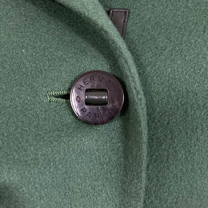 Hermes 100% Cashmere Jacket 34 Green