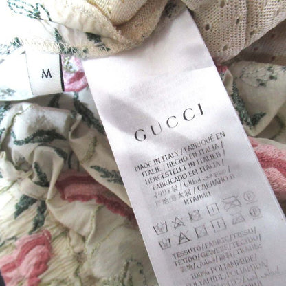 Gucci Floral Embroidery Easy Wide Joga Pants Track M Beige