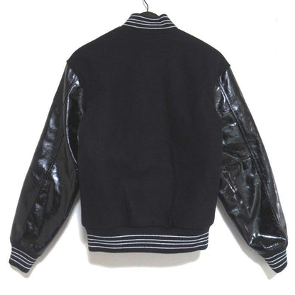 Saint Laurent Paris Teddy Jacket Varsity Jacket Padded Stadium Jean