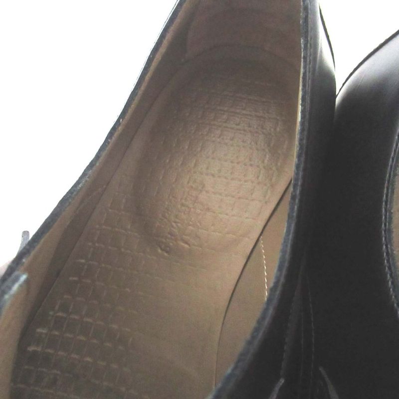 Hermes Boris Single Monk Strap Shoes 39 Black