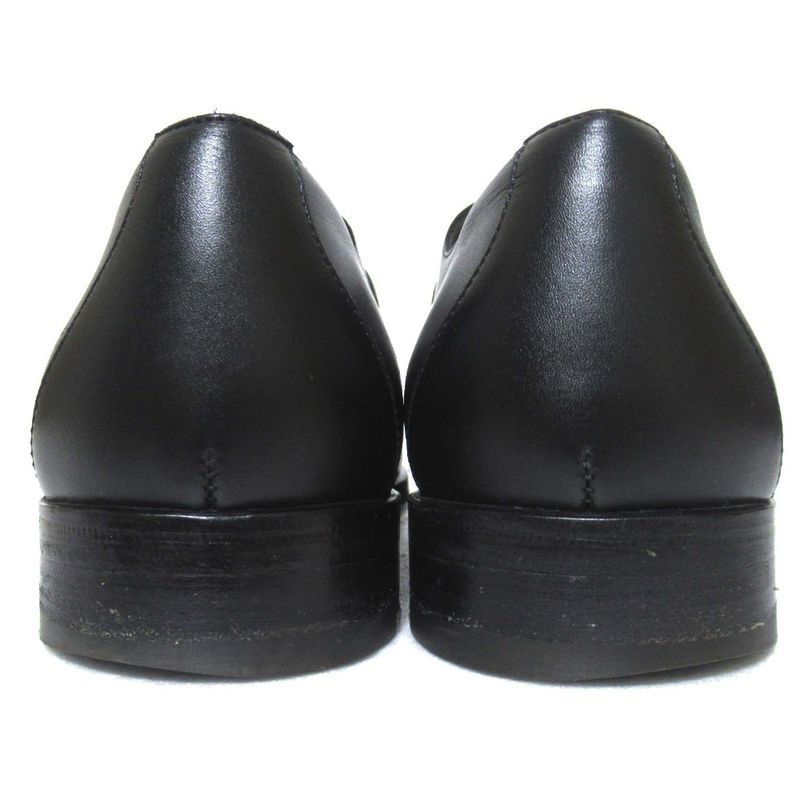 Hermes Boris Single Monk Strap Shoes 39 Black