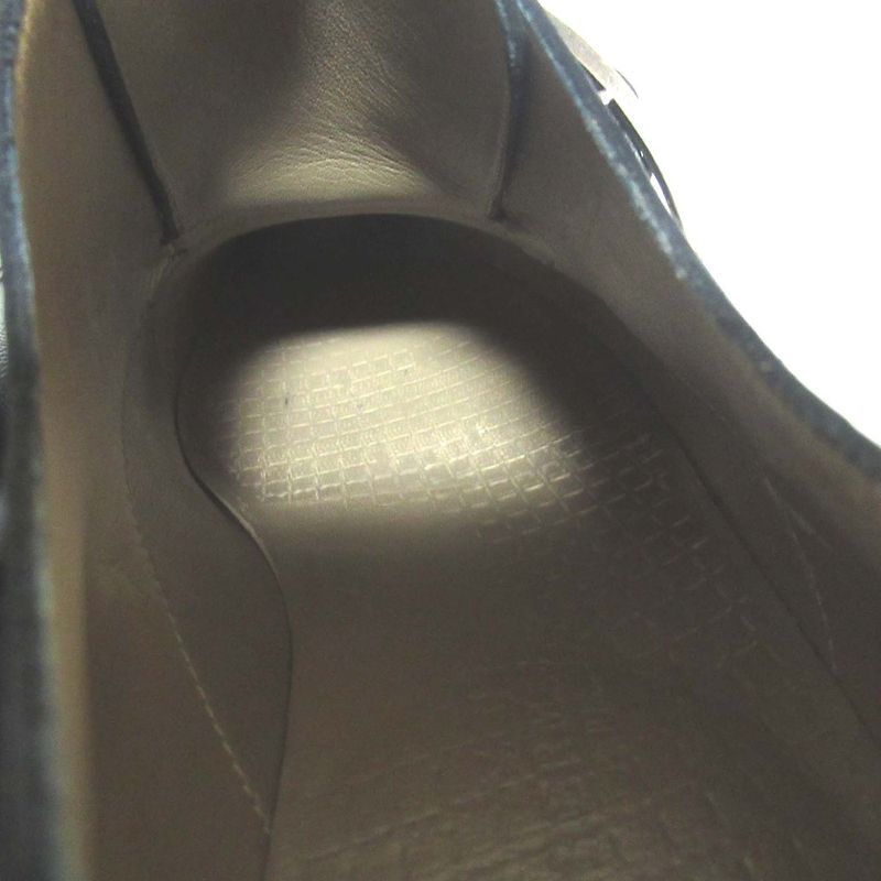 Hermes Boris Single Monk Strap Shoes 39 Black