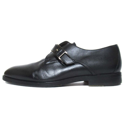 Hermes Boris Single Monk Strap Shoes 39 Black