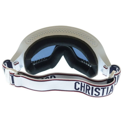 Dior Pre Owned Ski Goggles White Black