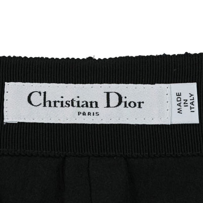Dior Christian Macro Cannage Tweed Shorts 36 Black