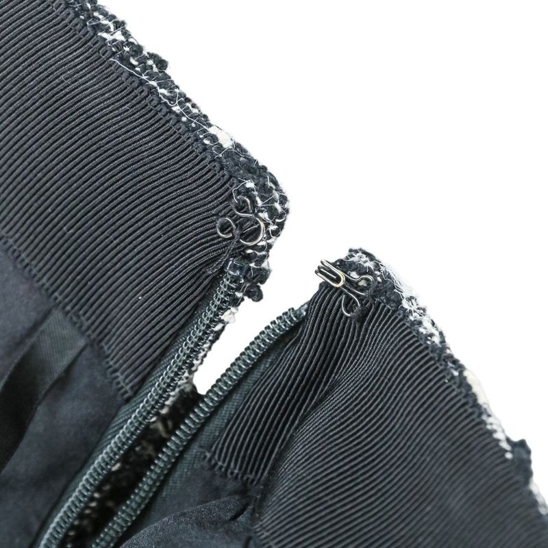 Dior Christian Macro Cannage Tweed Shorts 36 Black