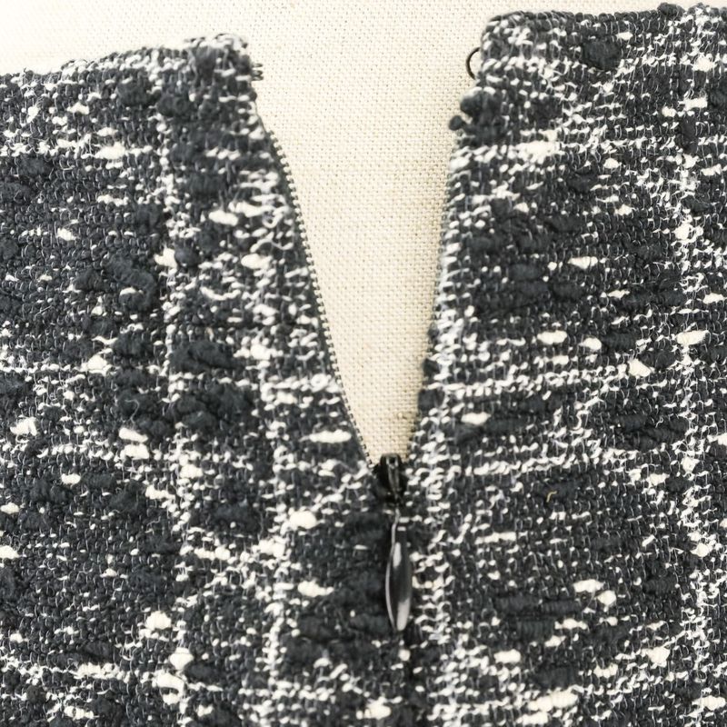 Dior Christian Macro Cannage Tweed Shorts 36 Black