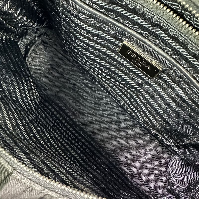 Prada Nylon 2-Way Shoulder Bag Black