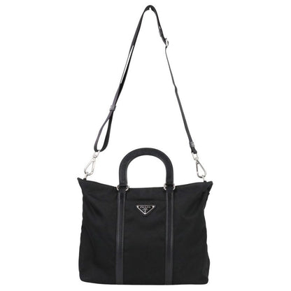 Prada Nylon 2-Way Shoulder Bag Black