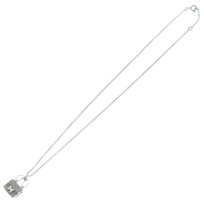 Hermes Amulet Constance Logo Bag Motif Necklace White Gold Diamond 18K