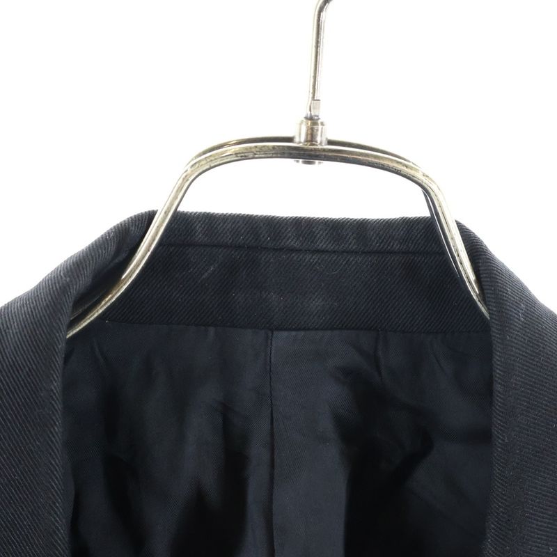 Celine Diagonal Wool Classic Single Tailored Jacket Black
