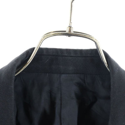 Celine Diagonal Wool Classic Single Tailored Jacket Black