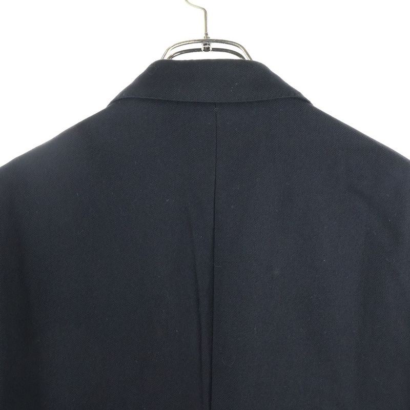 Celine Diagonal Wool Classic Single Tailored Jacket Black