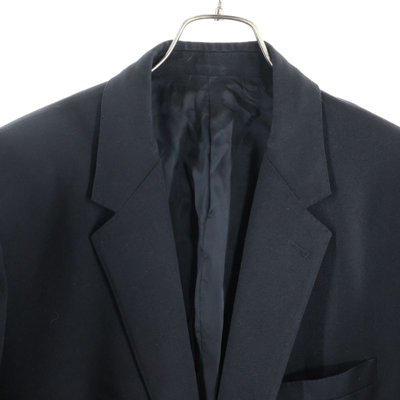 Celine Diagonal Wool Classic Single Tailored Jacket Black