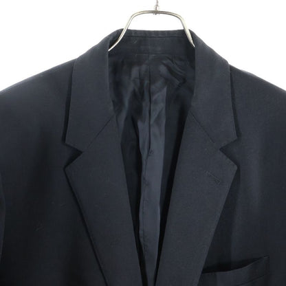 Celine Diagonal Wool Classic Single Tailored Jacket Black
