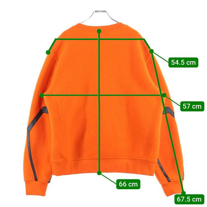 Hermes Cashmere Leather Patch Sweatshirt Orange